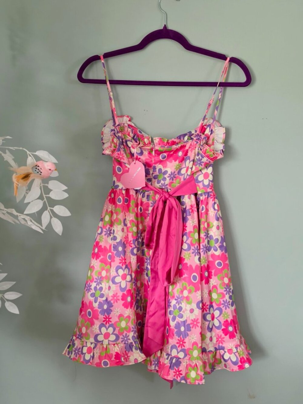 Floral Ruffle Mini Dress - Picture 3 of 3